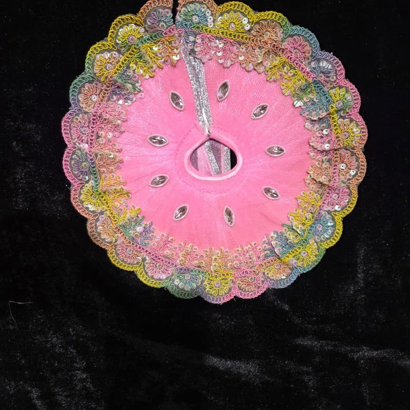 Baby Pink Pastel Multi Lace Poshak